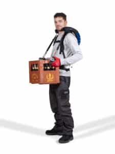 eksoskelett CarrySuit karastusjookide transport